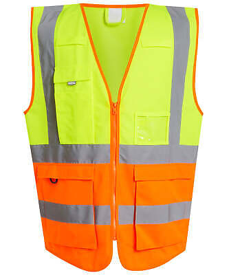 Gilet haute visibilité professionnel Regatta - Jaune/Orange - Ajoutez votre logo