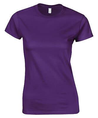 Gildan - T-shirt femme filé à l'anneau Softstyle - Violet - Ajoutez votre design/logo