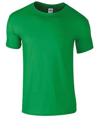 Gildan - T-shirt doux en fil filé à l'anneau pour jeunes - Vert irlandais - Ajoutez votre design/logo