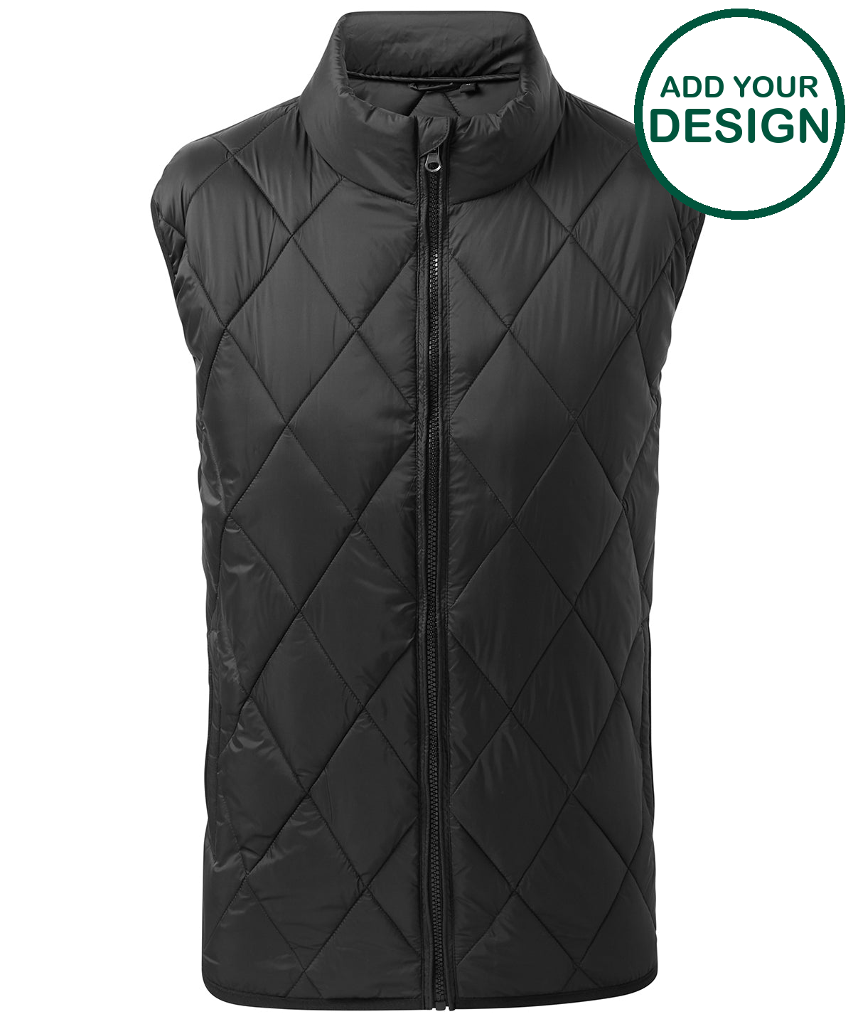 Diamond pane padded gilet