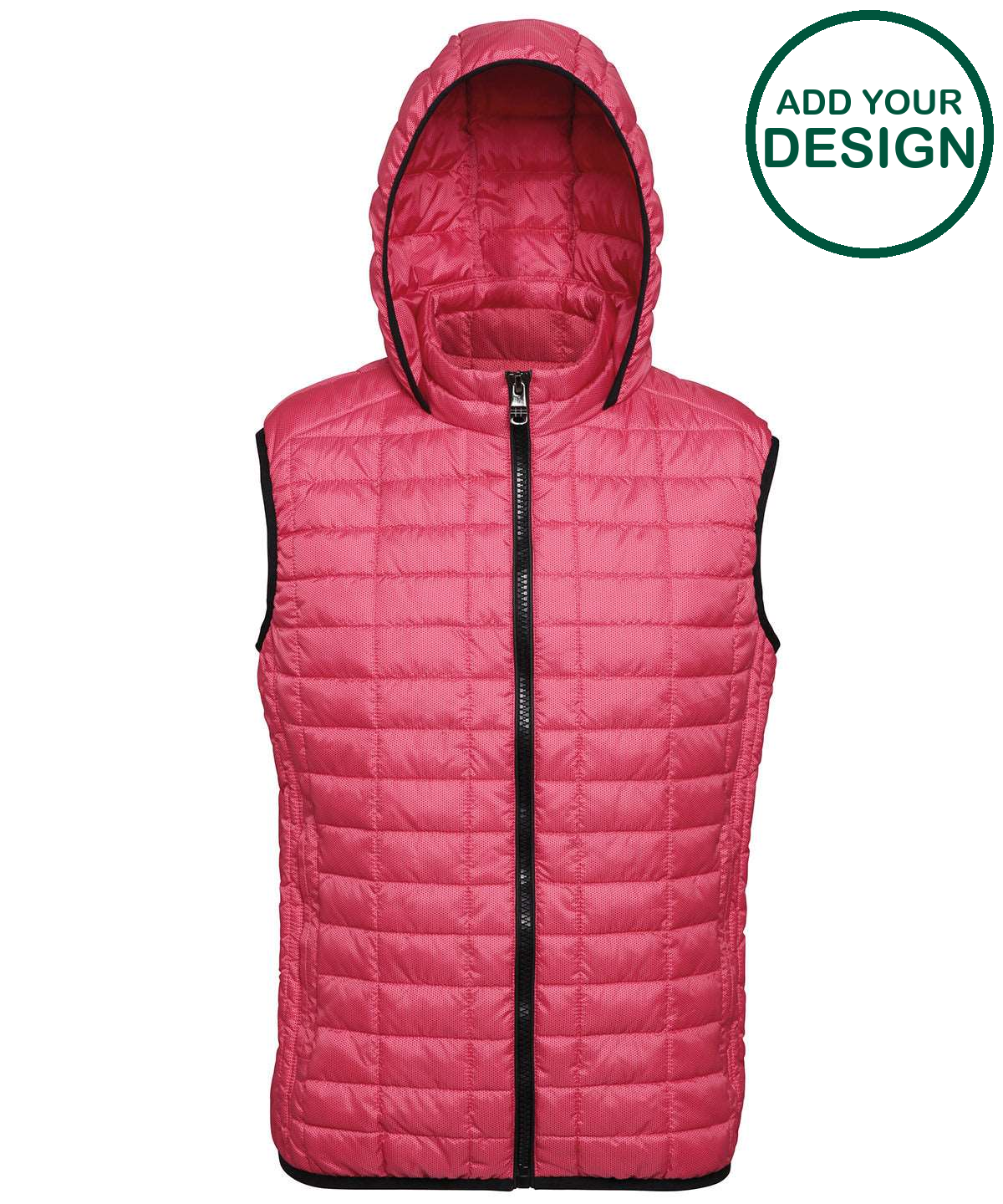 Honeycomb hooded gilet