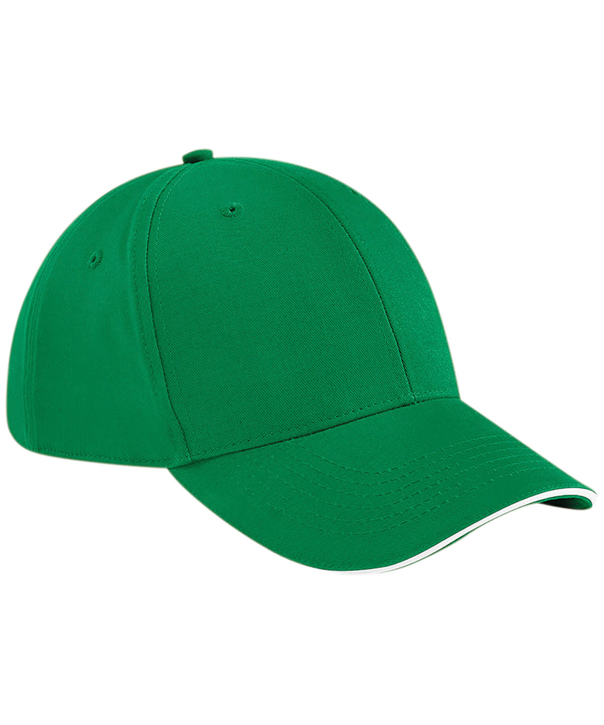 Beechfield - Athleisure 6-panel cap - Kelly Green/White - Add Your Design/Logo