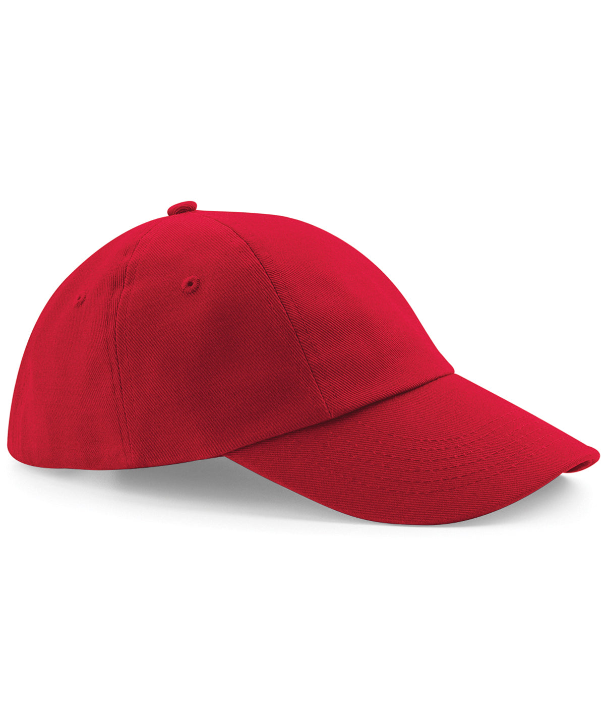 Beechfield - Casquette basse en coton épais - Rouge classique - Ajoutez votre design/logo