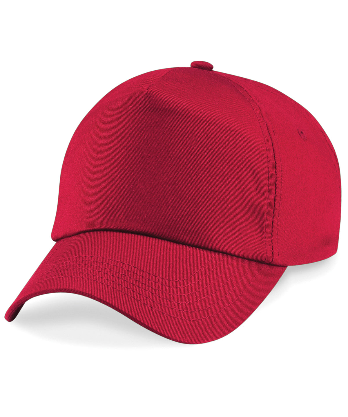 Beechfield – Junior Original 5-Panel-Kappe – Klassisches Rot – Fügen Sie Ihr Design/Logo hinzu