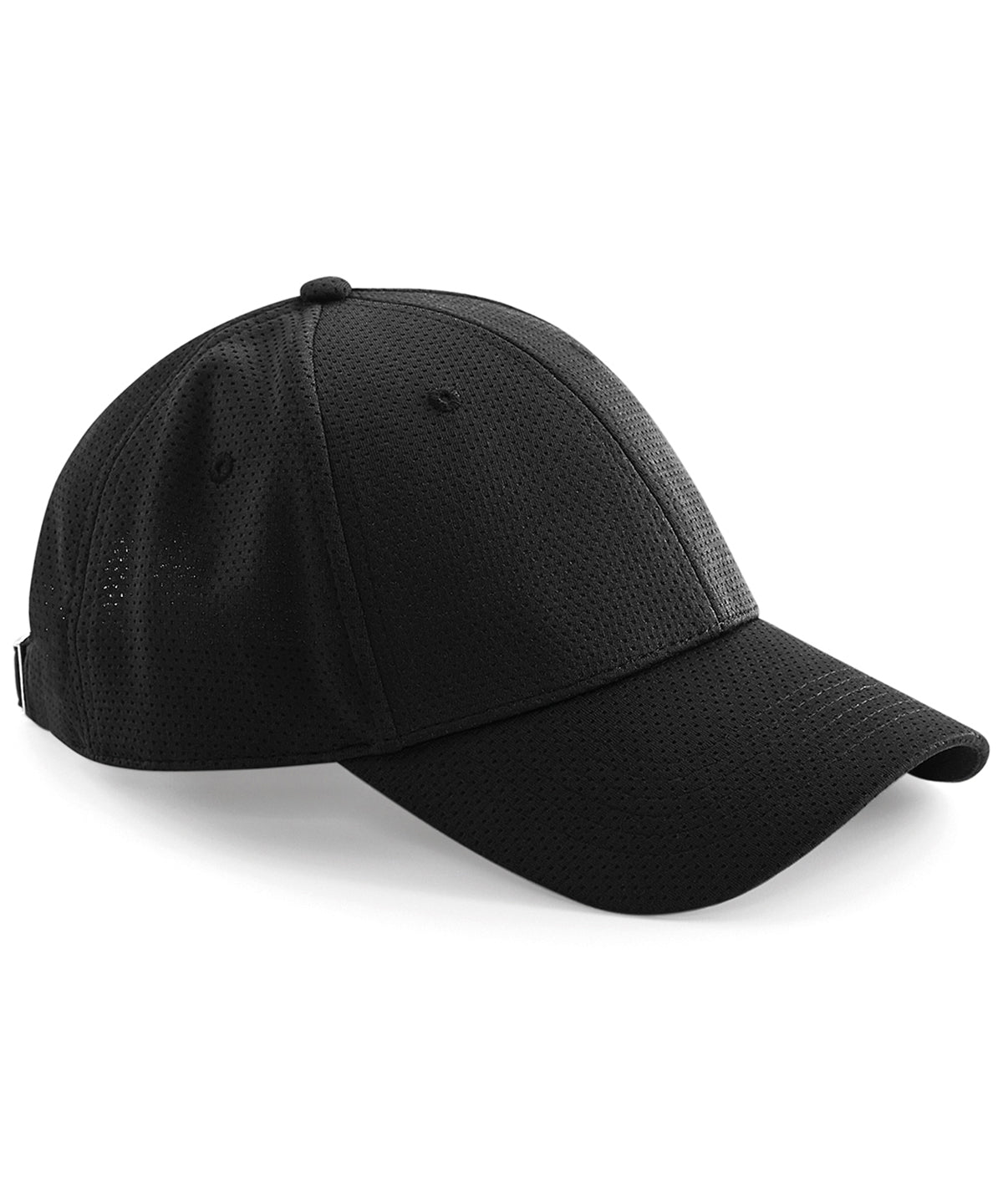 Beechfield - Casquette 6 panneaux en mesh aéré - Noir - Ajoutez votre design/logo