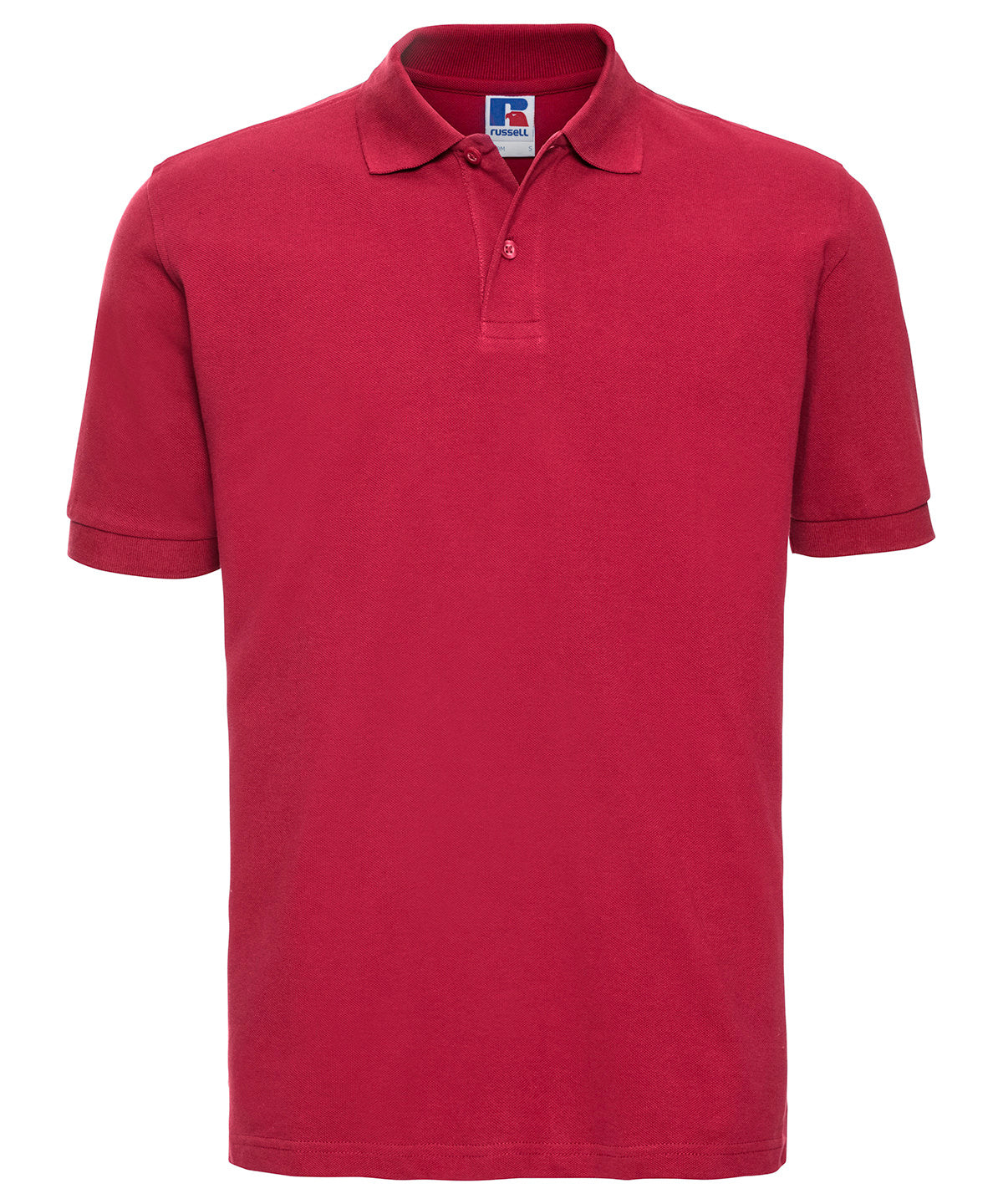 Russell Europe - Polo classique en coton piqué - Rouge classique - Ajoutez votre design/logo