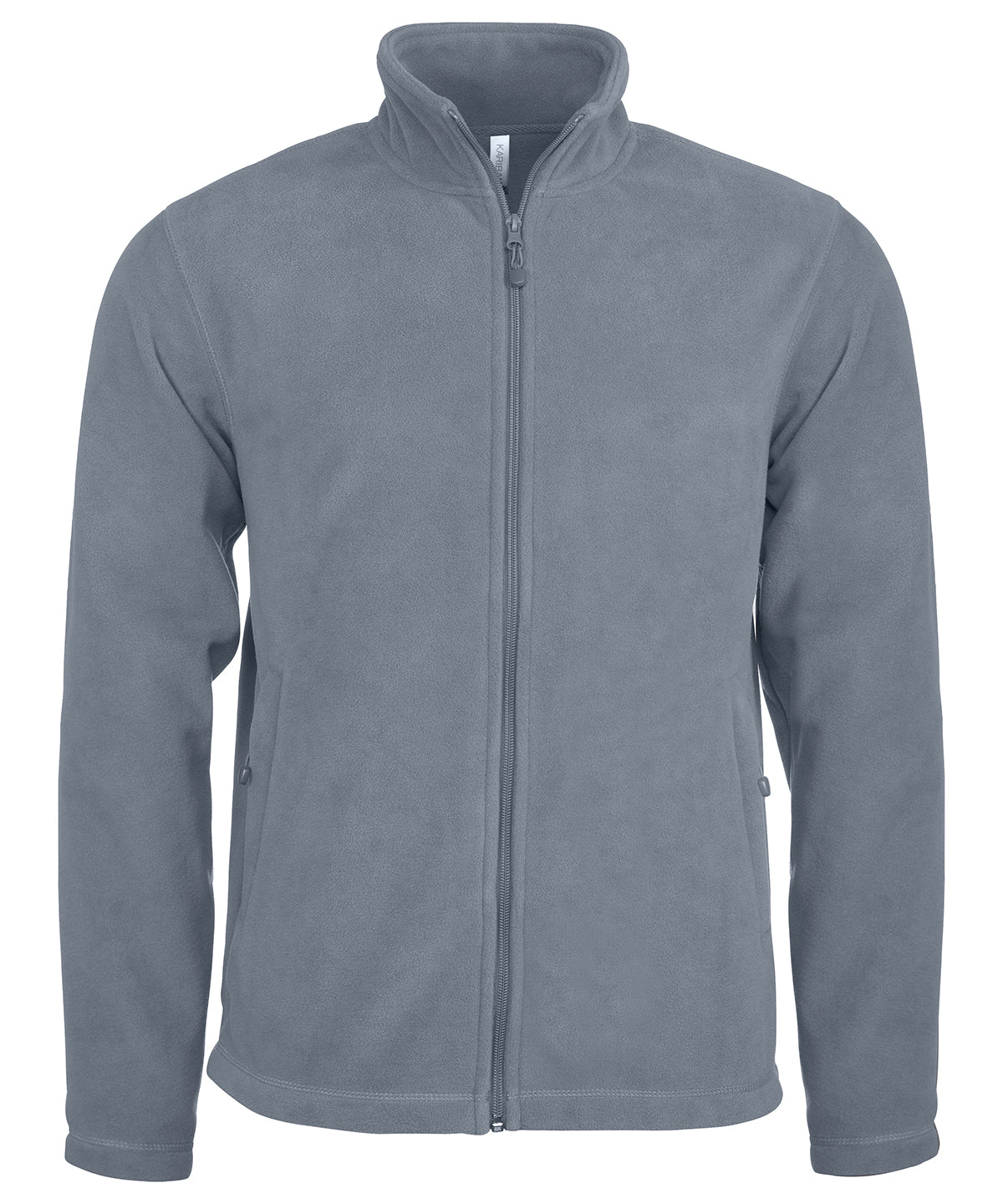 Kariban – Microfleecejacke mit durchgehendem Reißverschluss – Convoy Grey – Fügen Sie Ihr Design/Logo hinzu