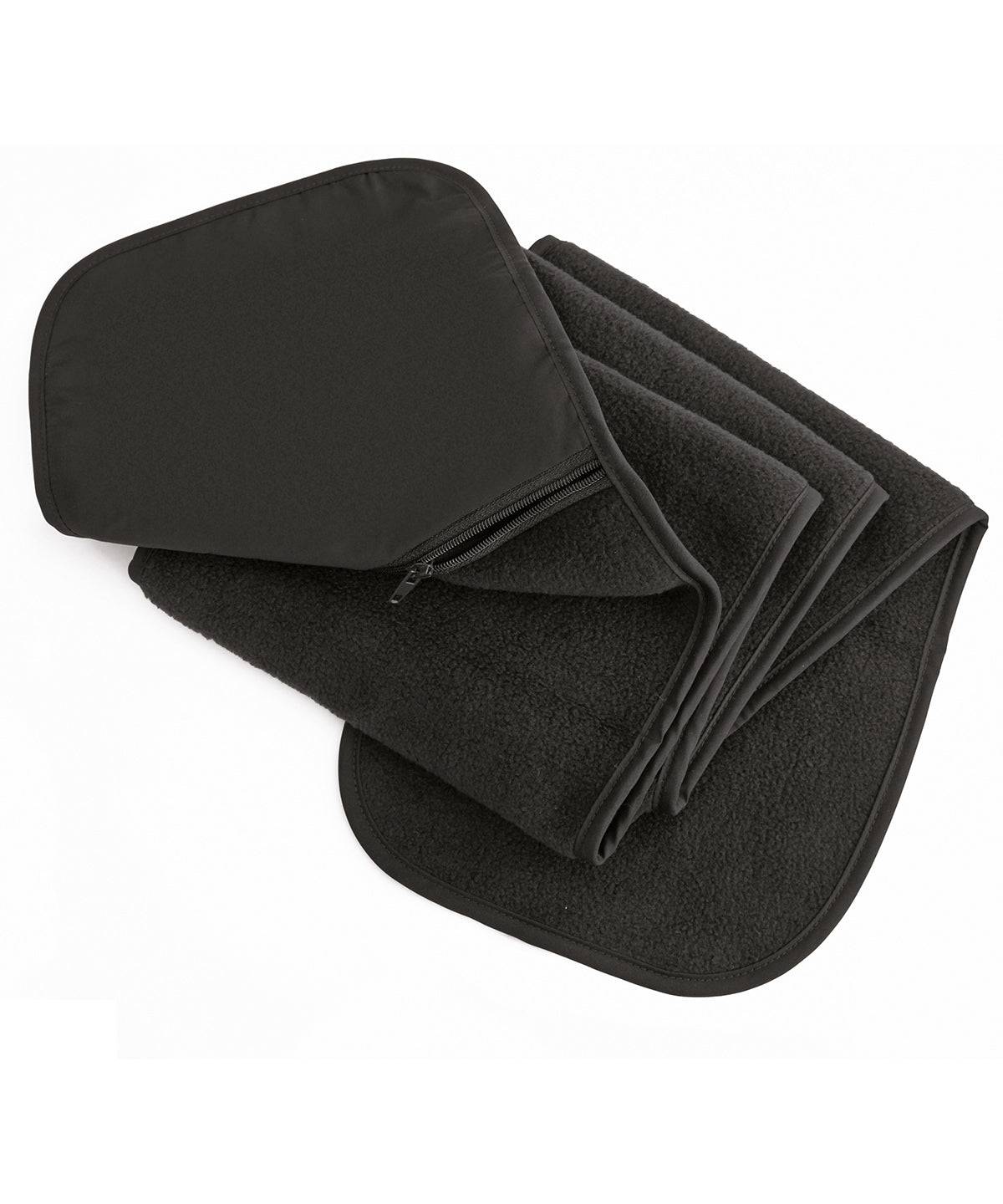 Polartherm fleece scarf with zip pocket