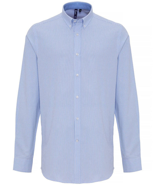 Cotton-rich Oxford stripes shirt