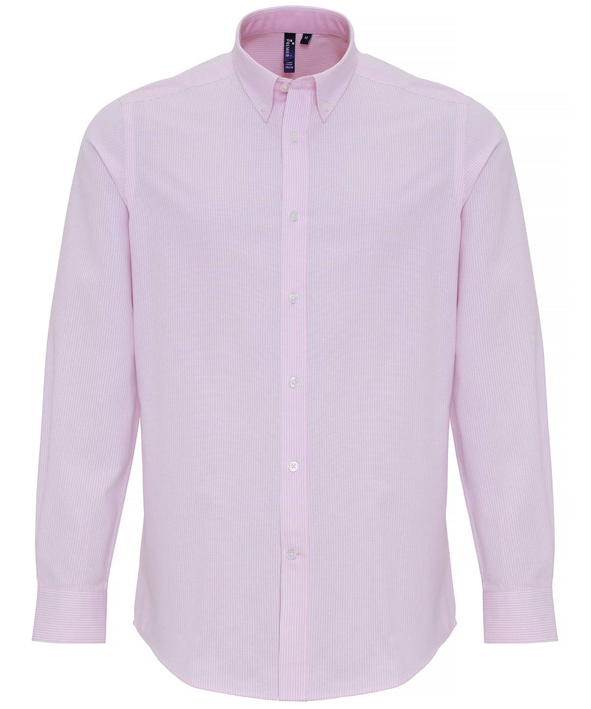 Cotton-rich Oxford stripes shirt