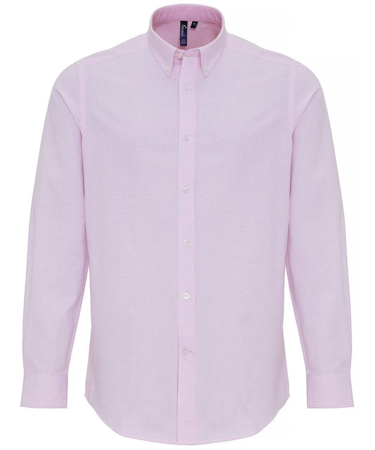 Cotton-rich Oxford stripes shirt