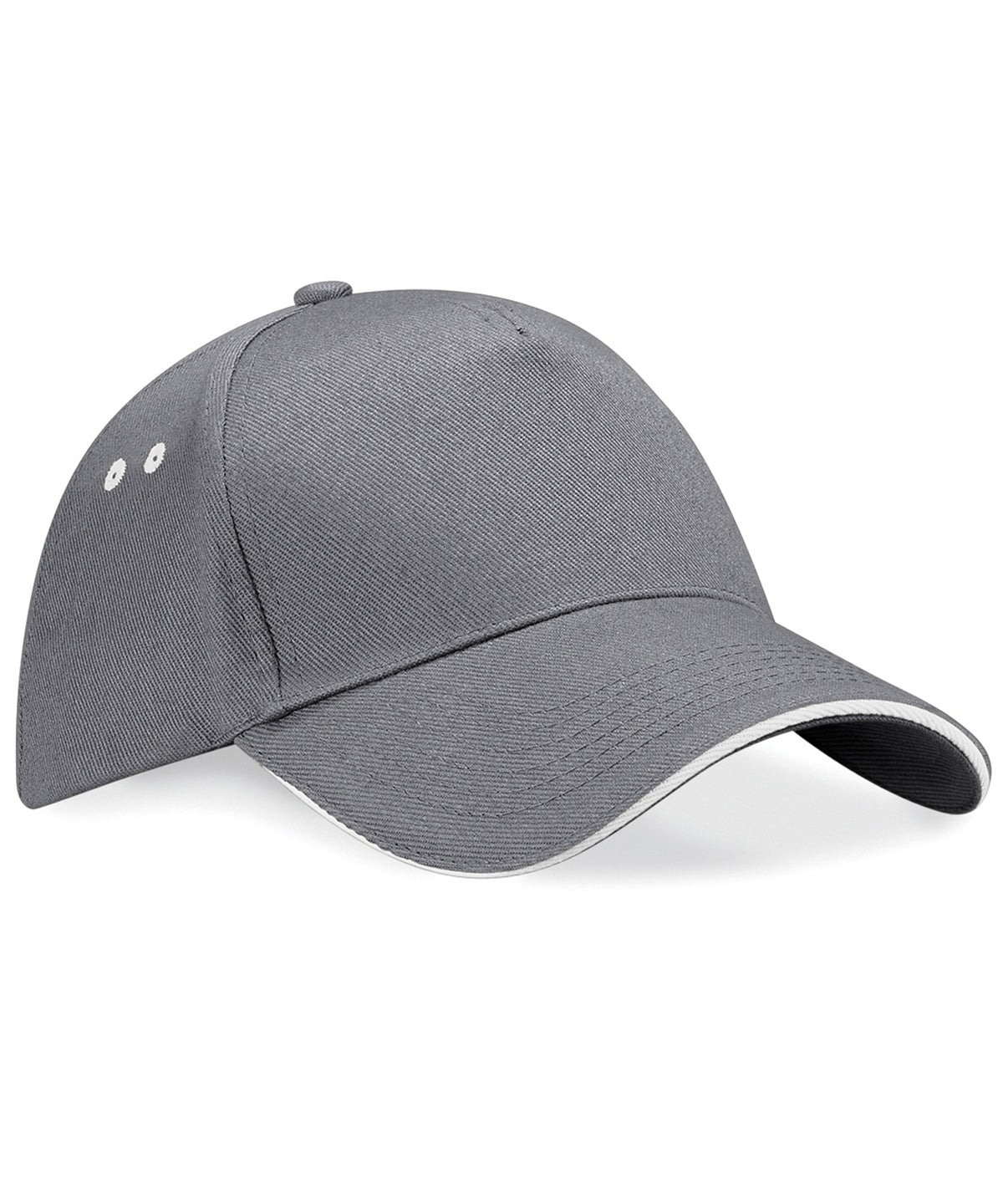 Beechfield - Casquette Ultimate 5 panneaux - Visière sandwich - Graphite/Gris huître - Ajoutez votre design/logo