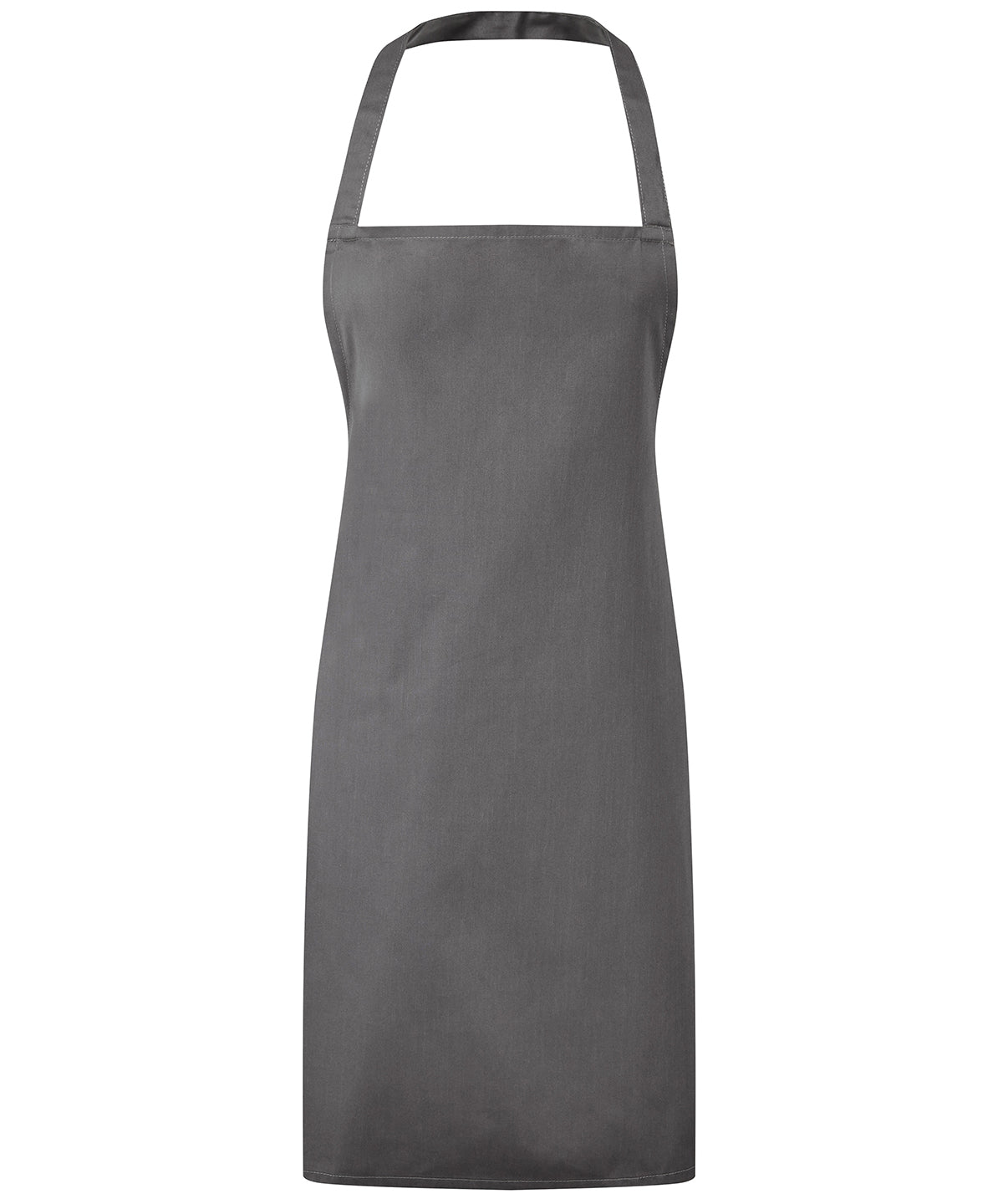 Premier - Tablier bavette essentiel - Gris foncé - Ajoutez votre design/logo