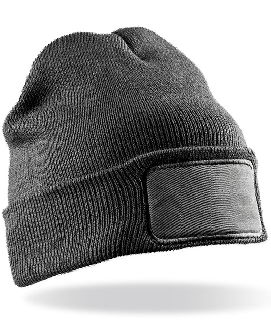 Double-knit printers beanie