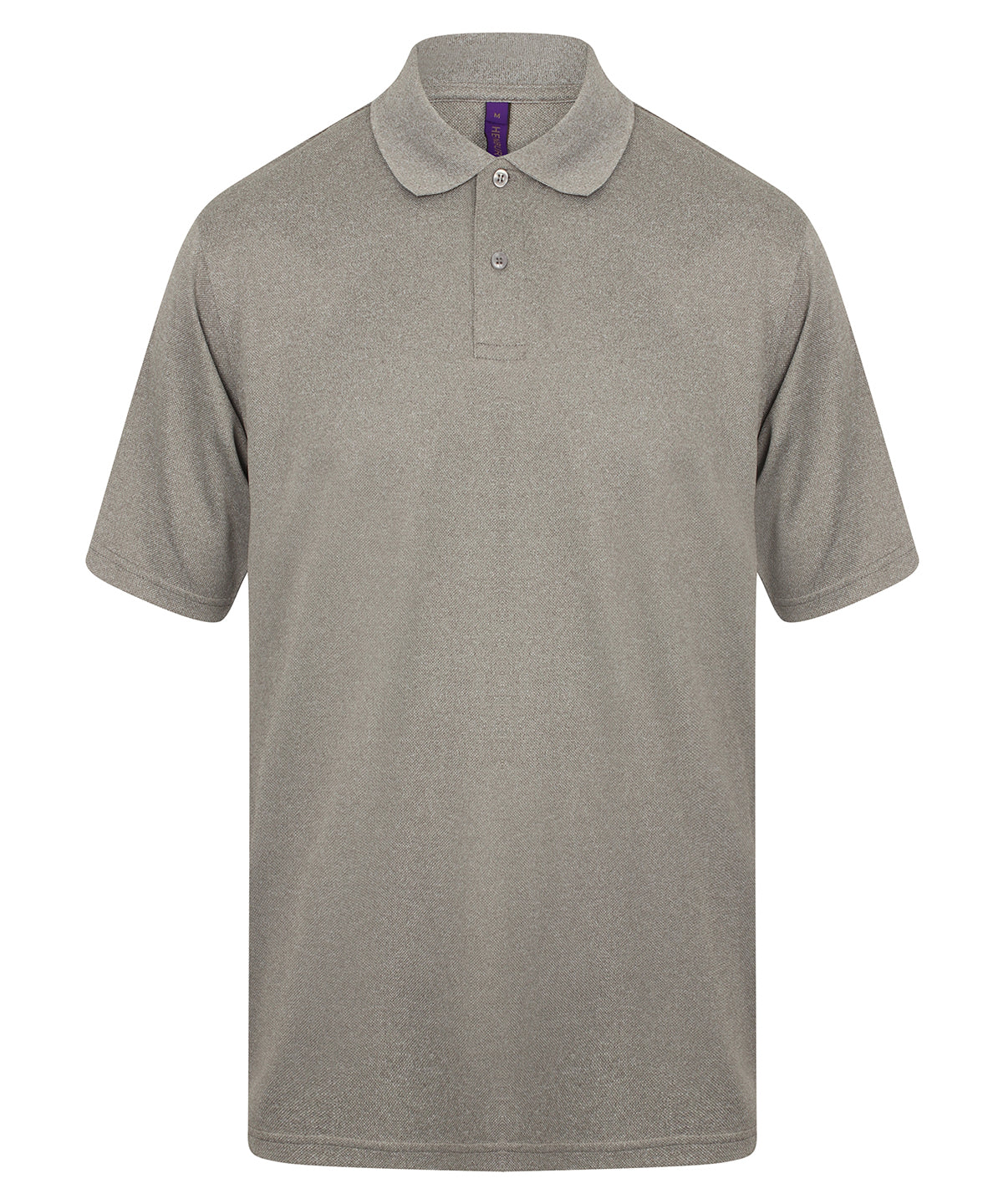 Henbury - Polo Coolplus® - Gris chiné - Ajoutez votre design/logo