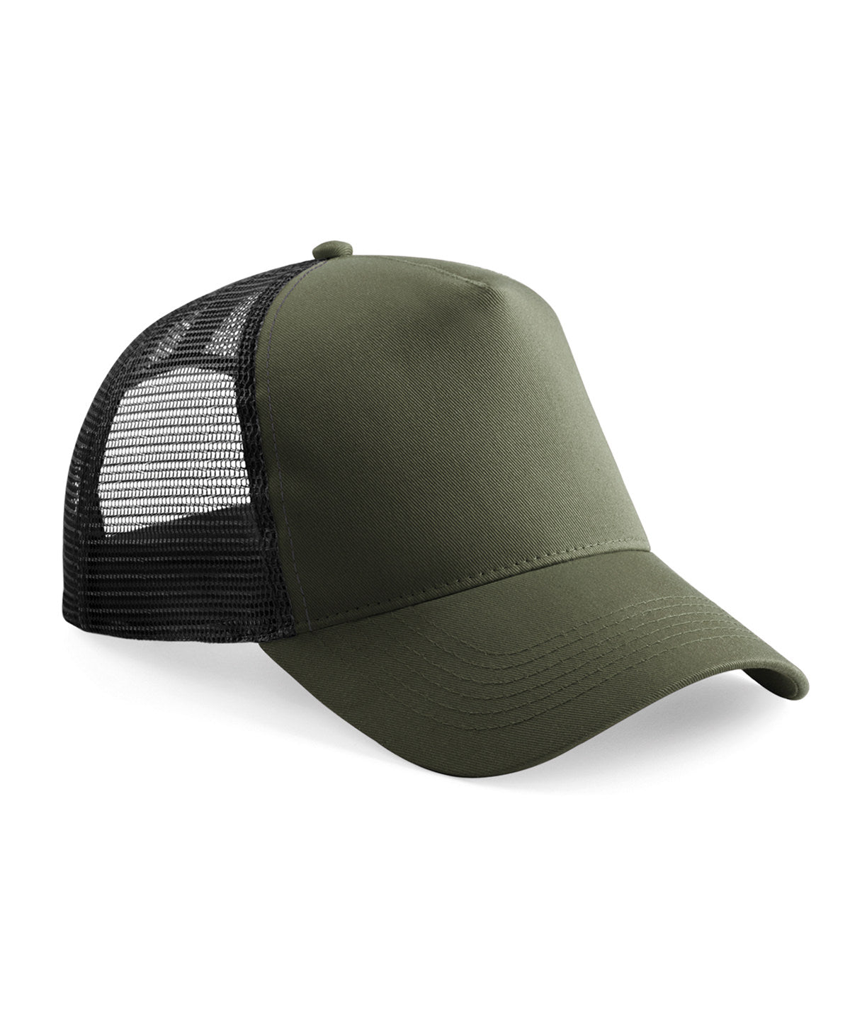 Beechfield - Casquette snapback junior - Vert olive/Noir - Ajoutez votre logo