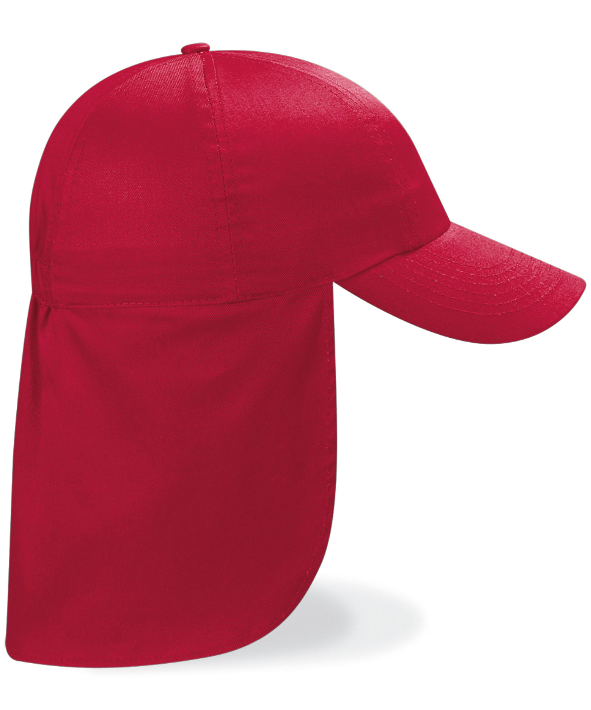 Beechfield - Junior legionnaire-style cap - Classic Red - Add Your Design/Logo