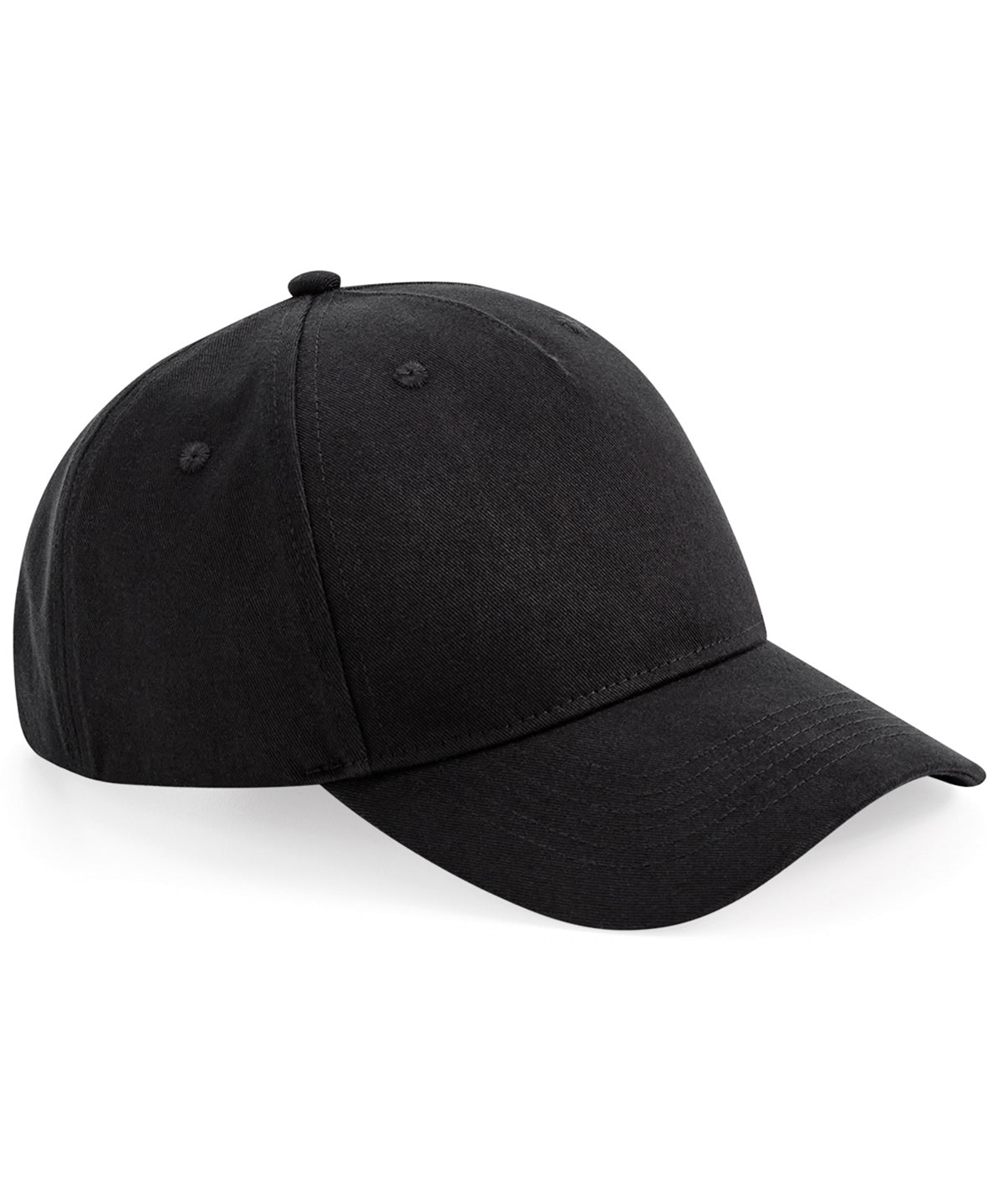 Beechfield - Casquette 5 panneaux en coton biologique - Noir - Ajoutez votre design/logo