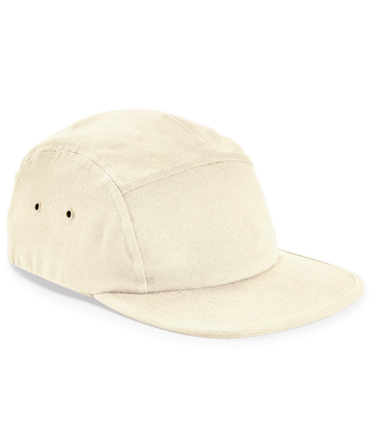 Beechfield - Casquette de camping 5 panneaux en toile - Naturel - Ajoutez votre design/logo