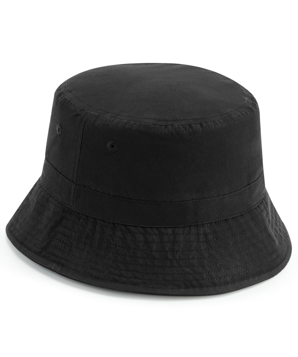 Beechfield – Fischerhut aus recyceltem Polyester – Schwarz – Fügen Sie Ihr Design/Logo hinzu