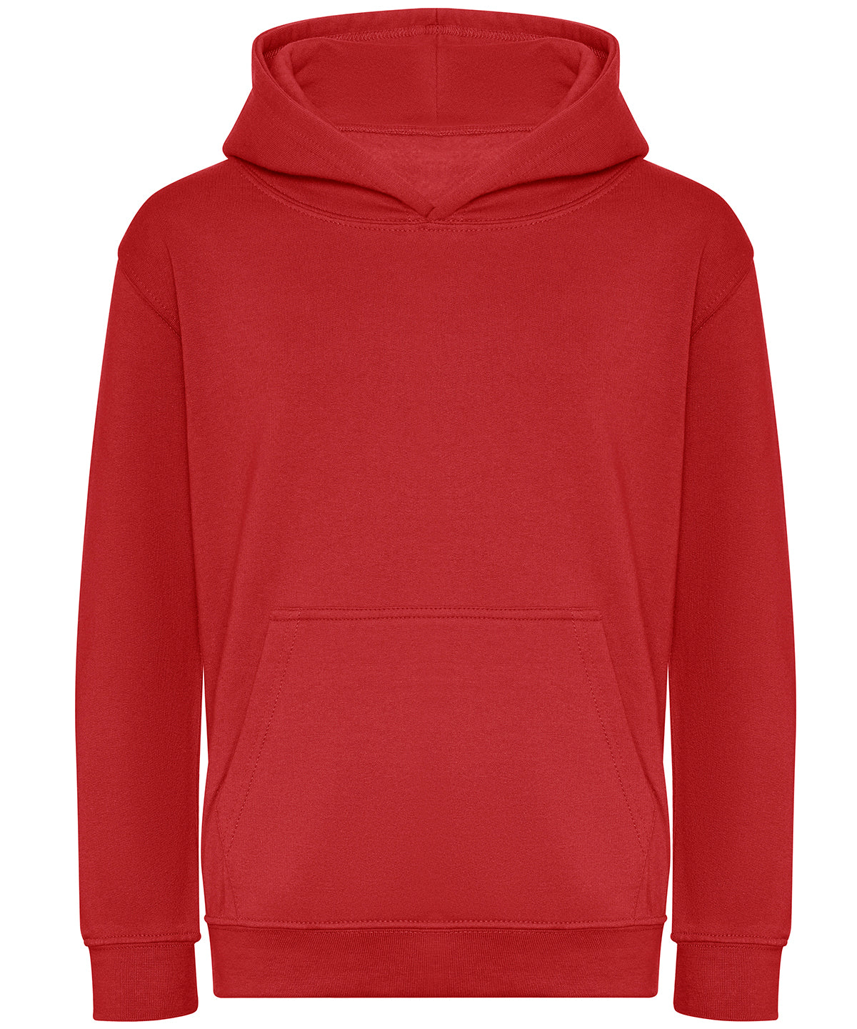 AWDis Just Hoods - Sweat à capuche bio pour enfant - Rouge feu - Ajoutez votre design/logo