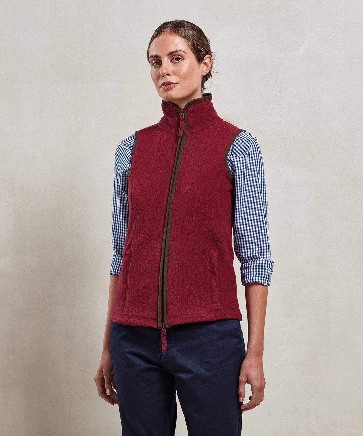 Womens artisan fleece gilet