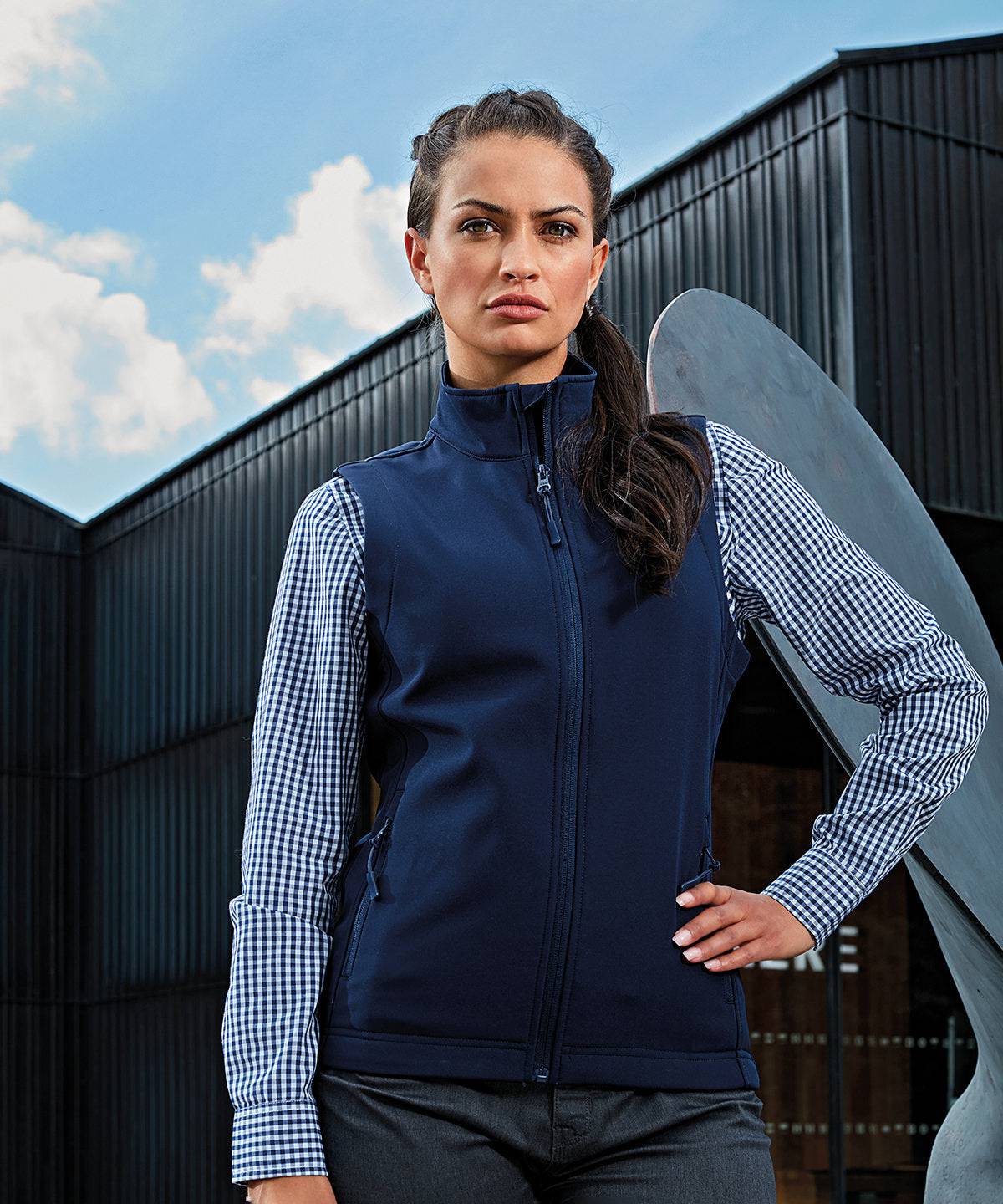 Womens Windchecker® printable and recycled gilet