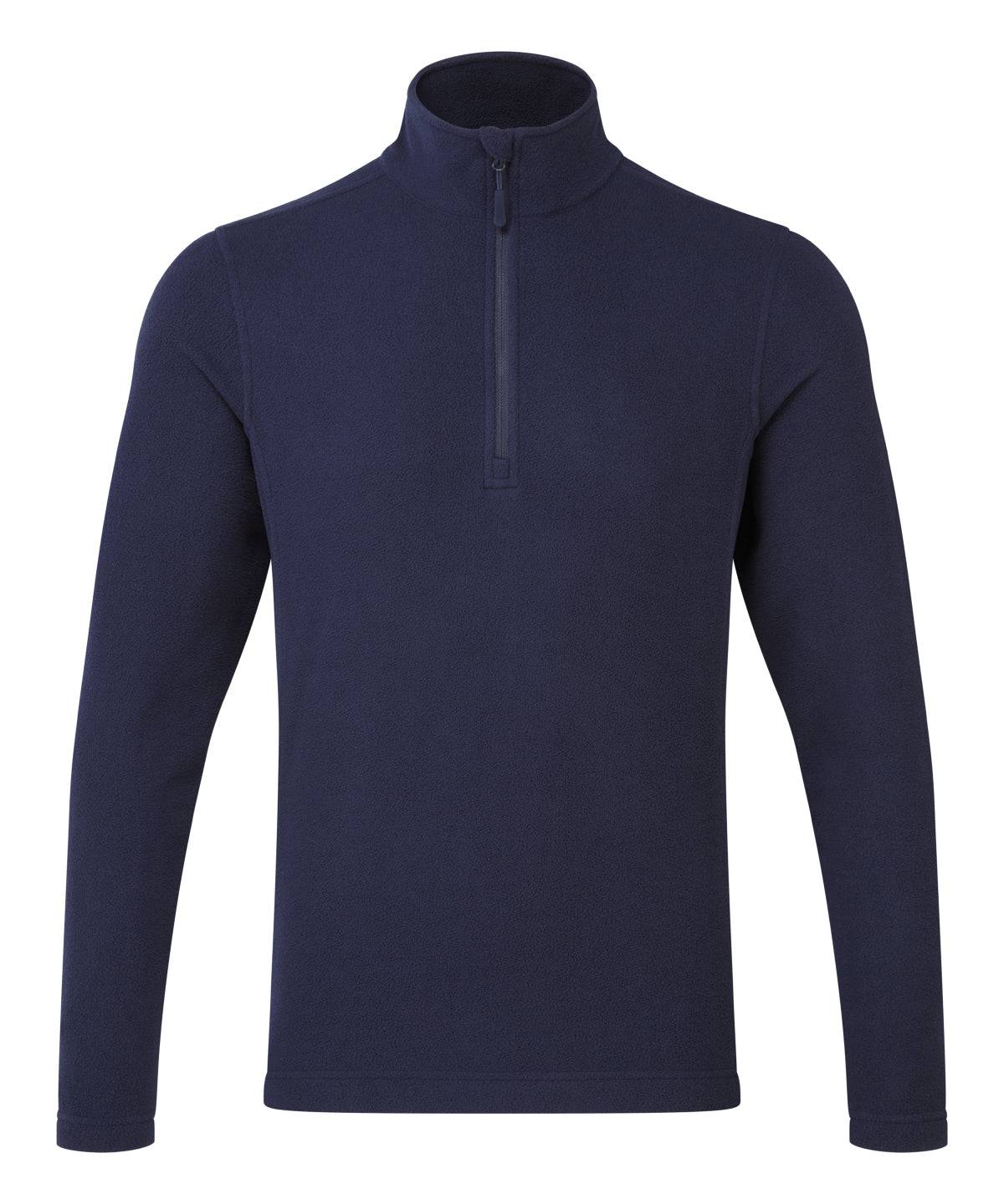 Unisex Recyclight 1/4 zip microfleece