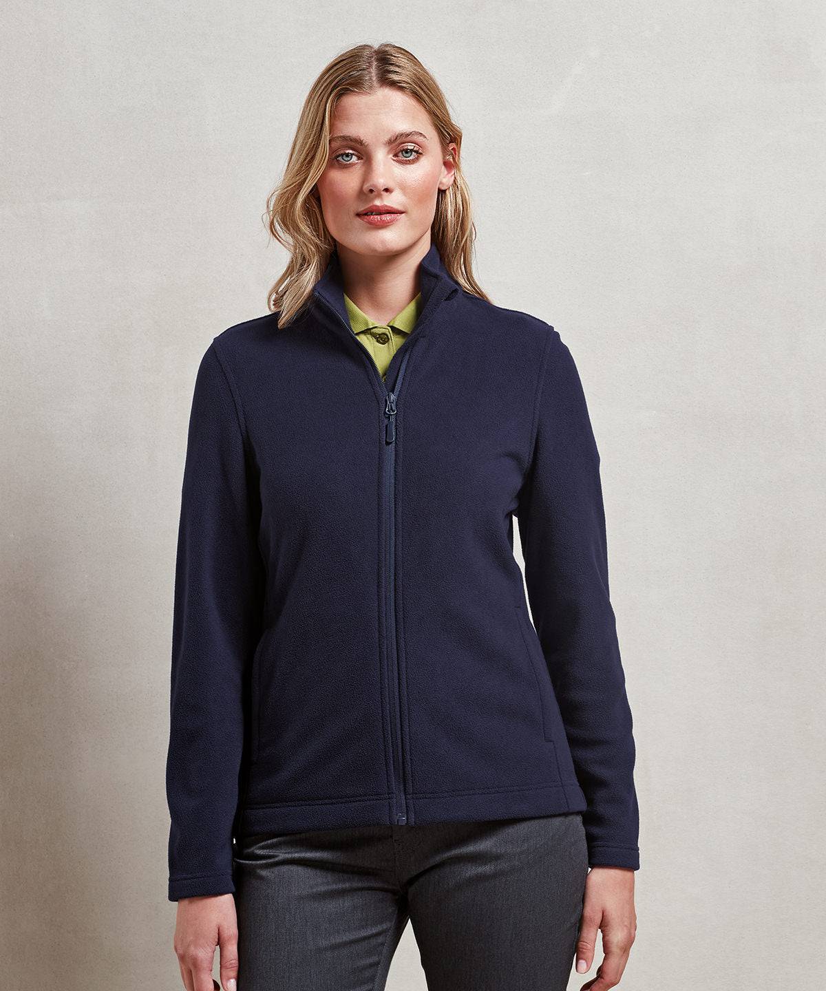 Womens Recyclight full-zip microfleece