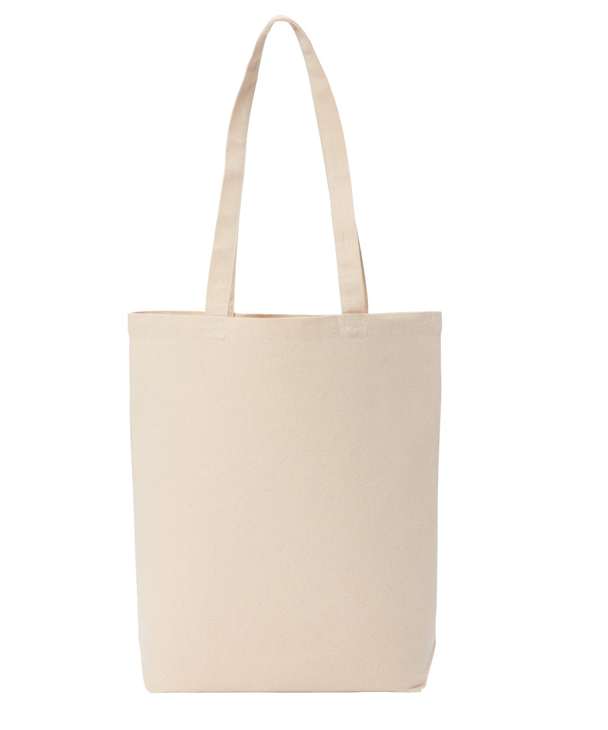 Recycled premium canvas flat base shopper
