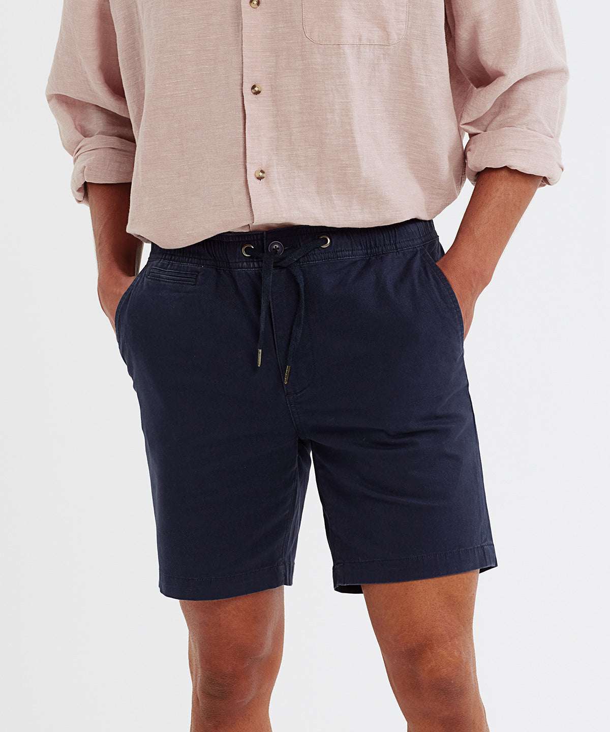 Mens drawstring chino shorts