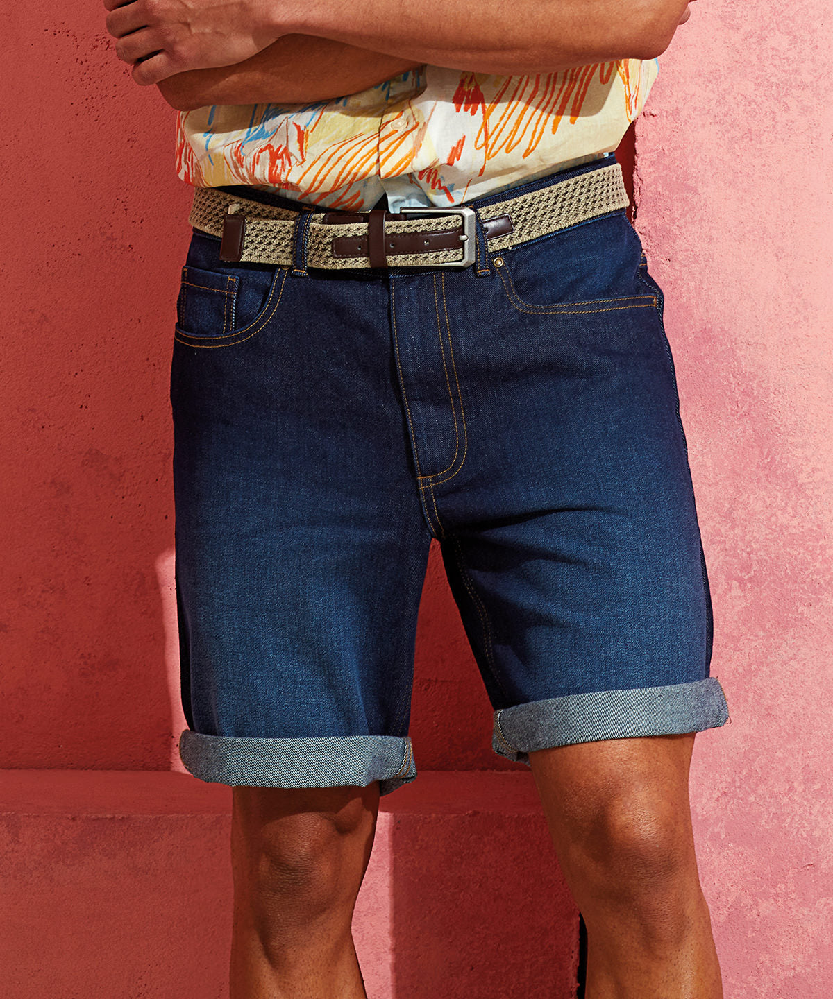 Mens denim shorts