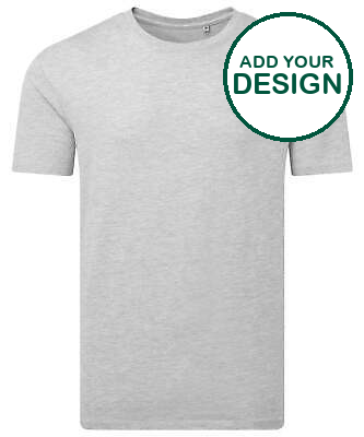 Anthem - T-shirt mi-lourd Anthem - Gris chiné - Ajoutez votre design/logo