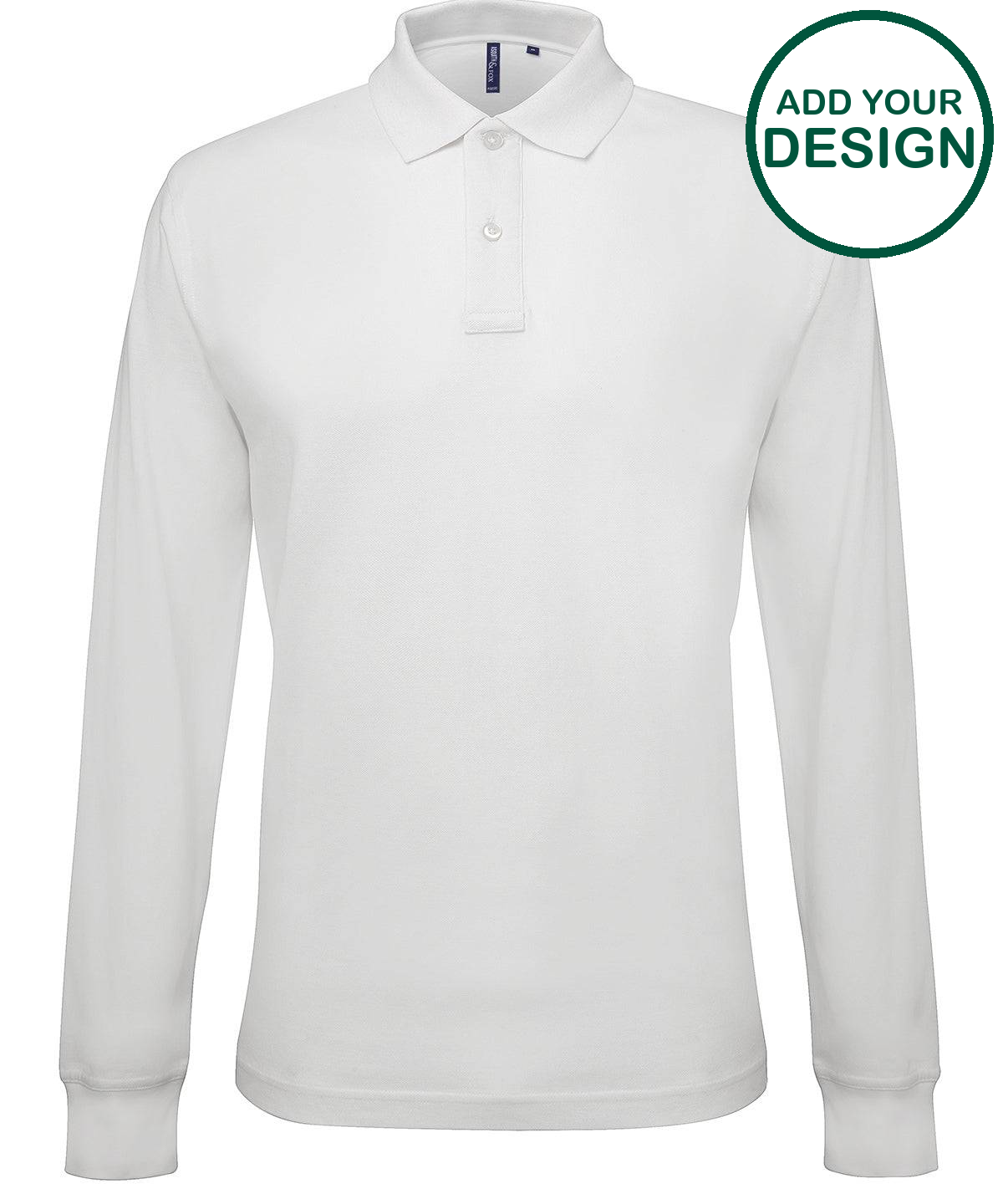 Men's classic fit long sleeved polo