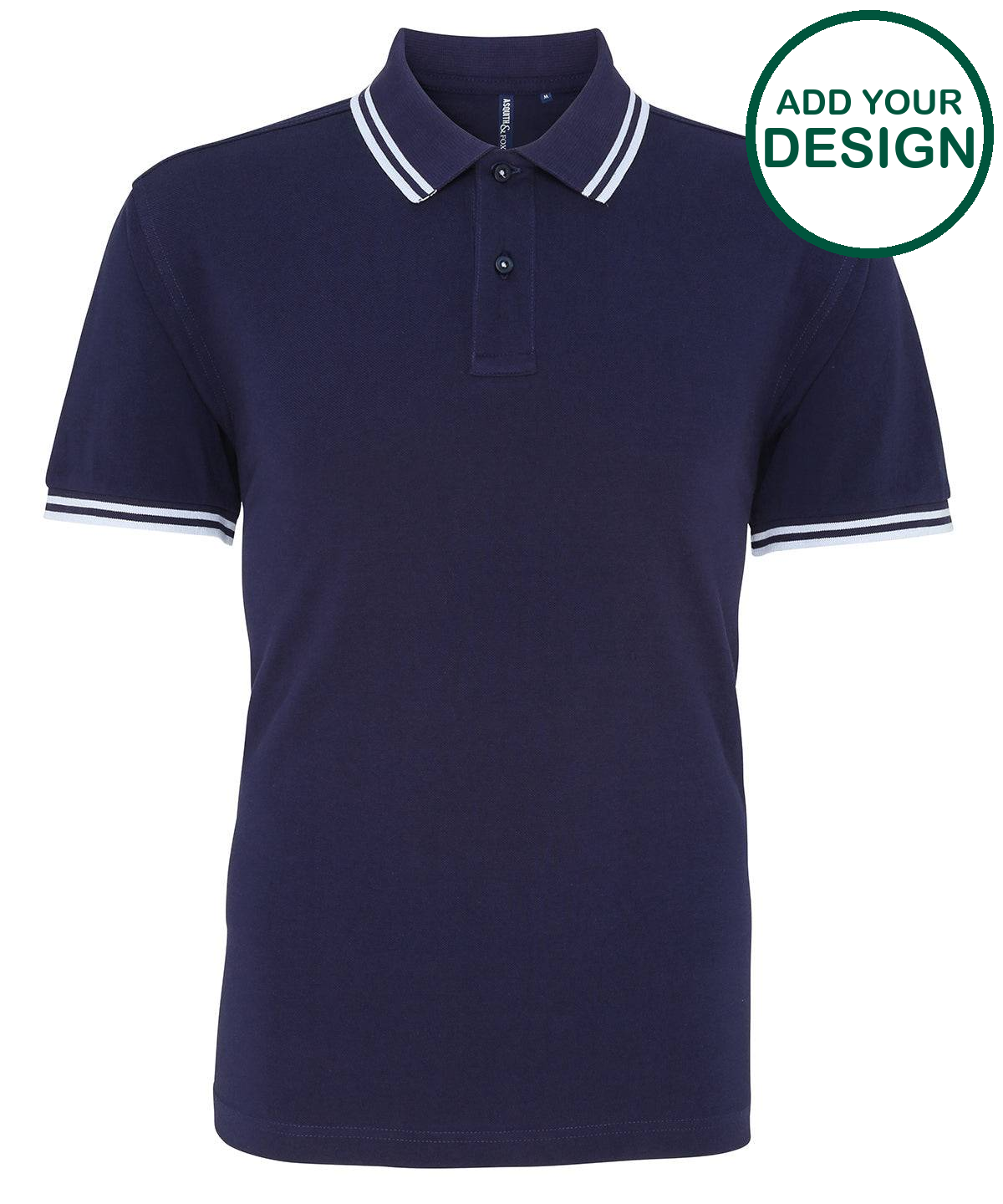 Men's classic fit tipped polo