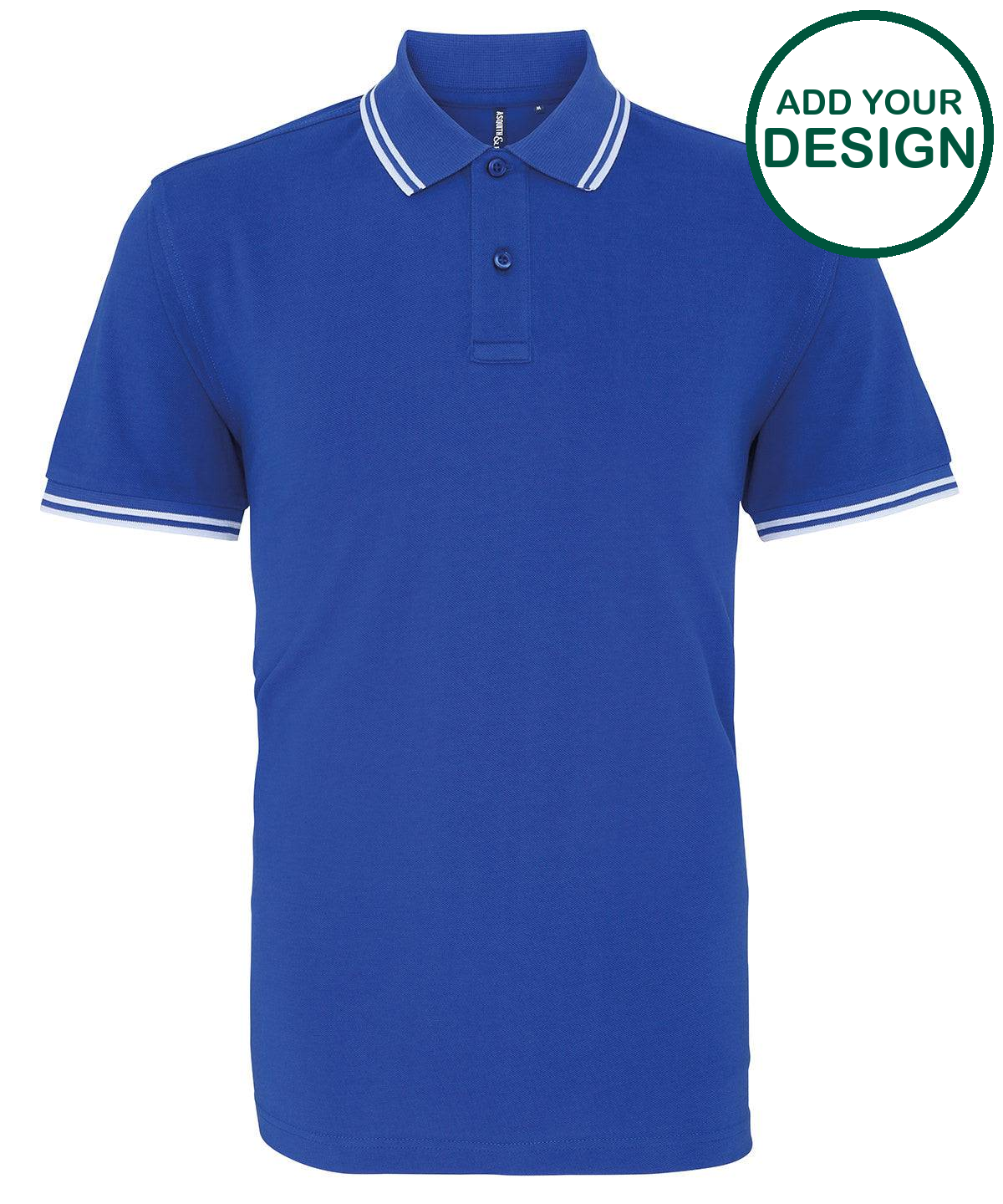 Men's classic fit tipped polo