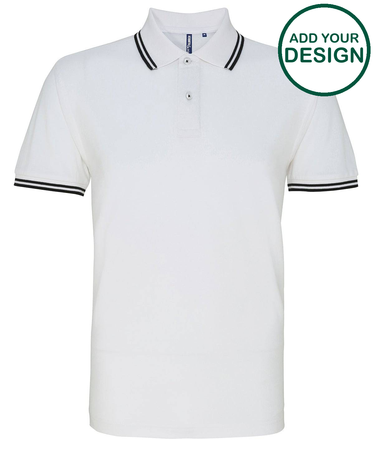 Men's classic fit tipped polo