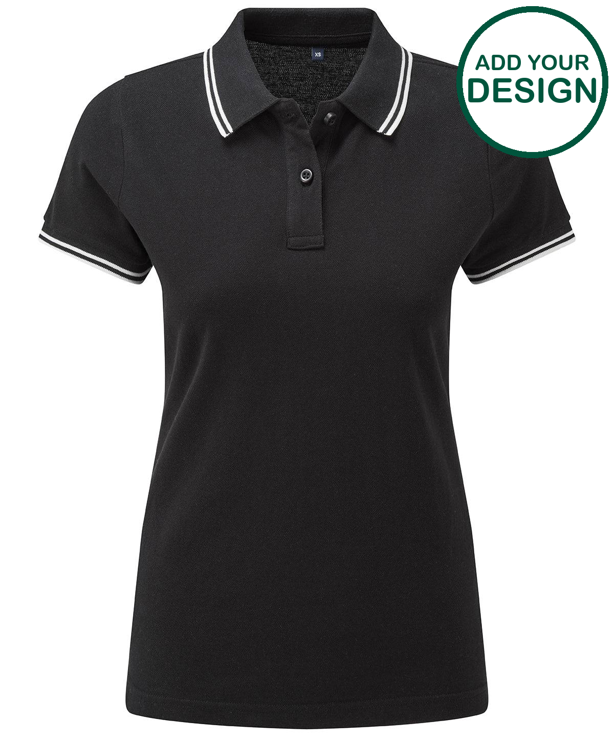 Women's classic fit tipped polo