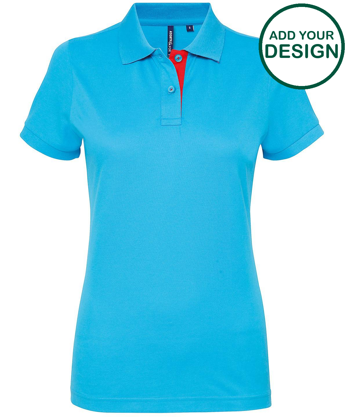 Women's contrast polo