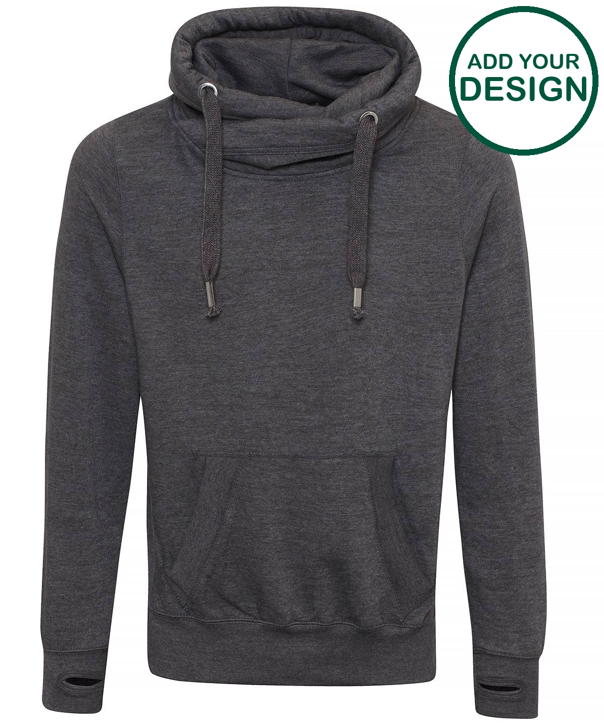 Cross neck hoodie