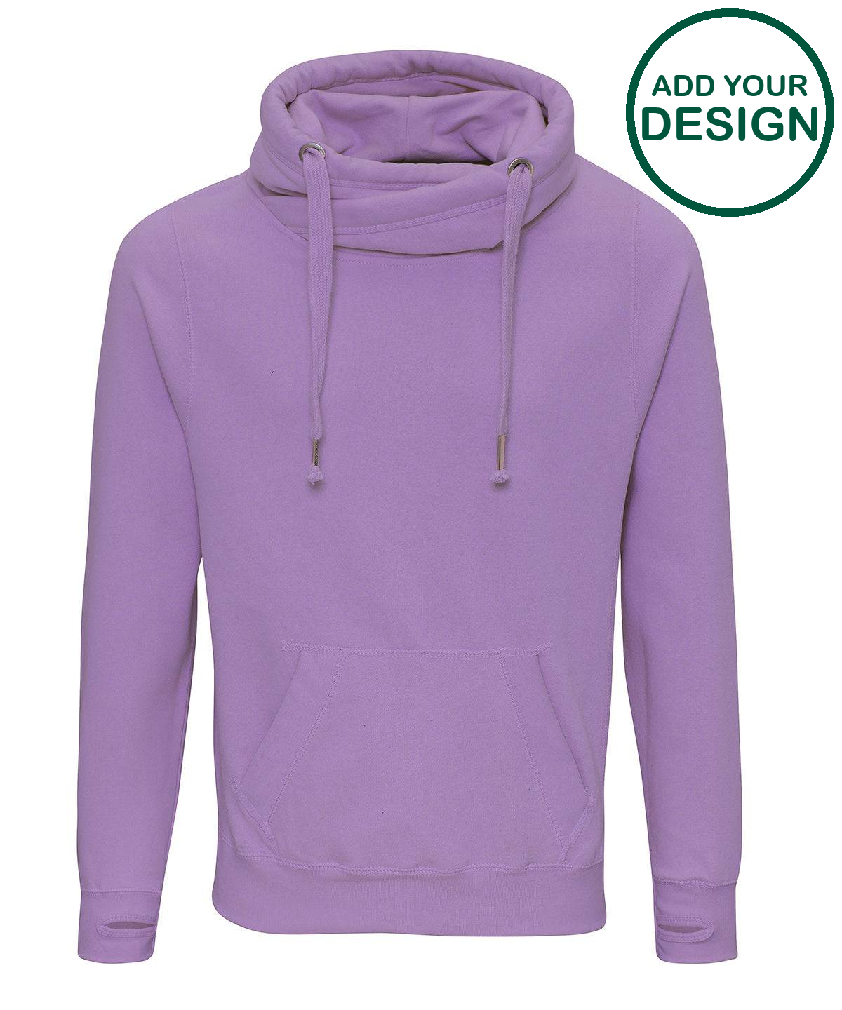 Cross neck hoodie