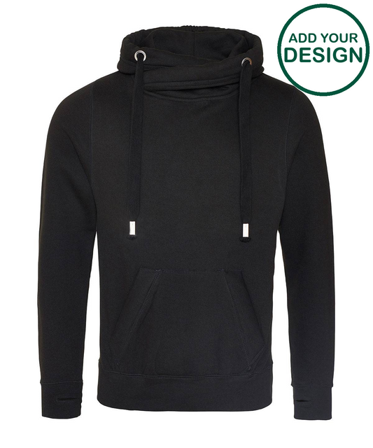 Cross neck hoodie