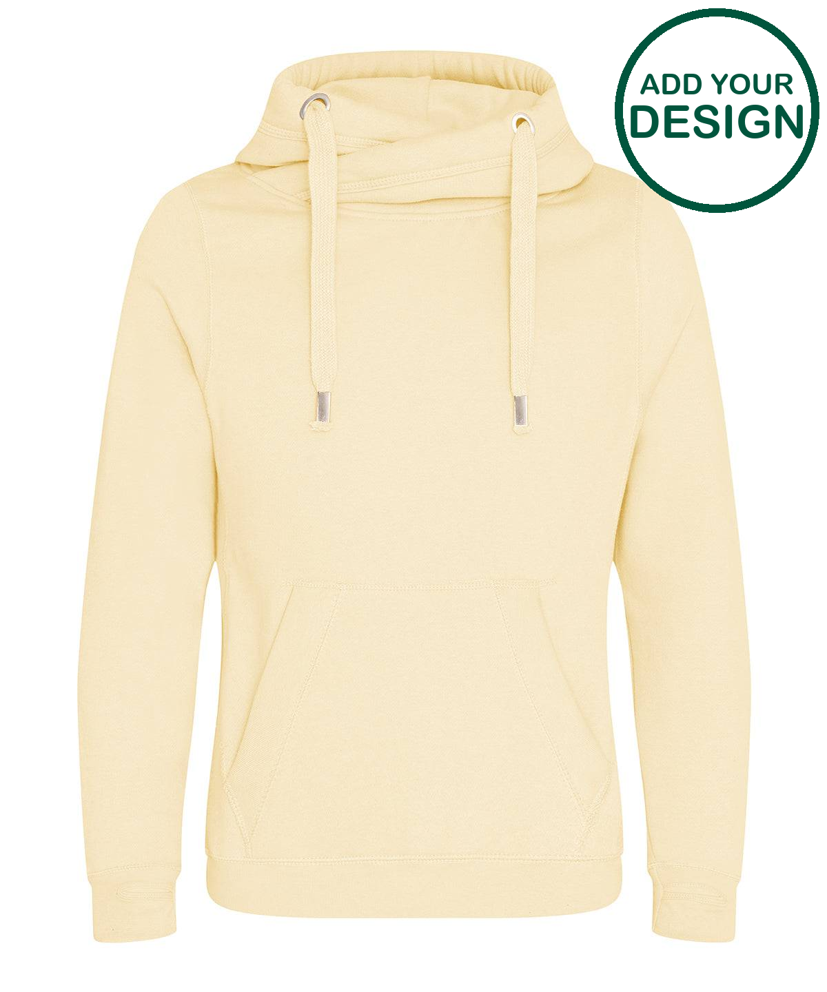 Cross neck hoodie
