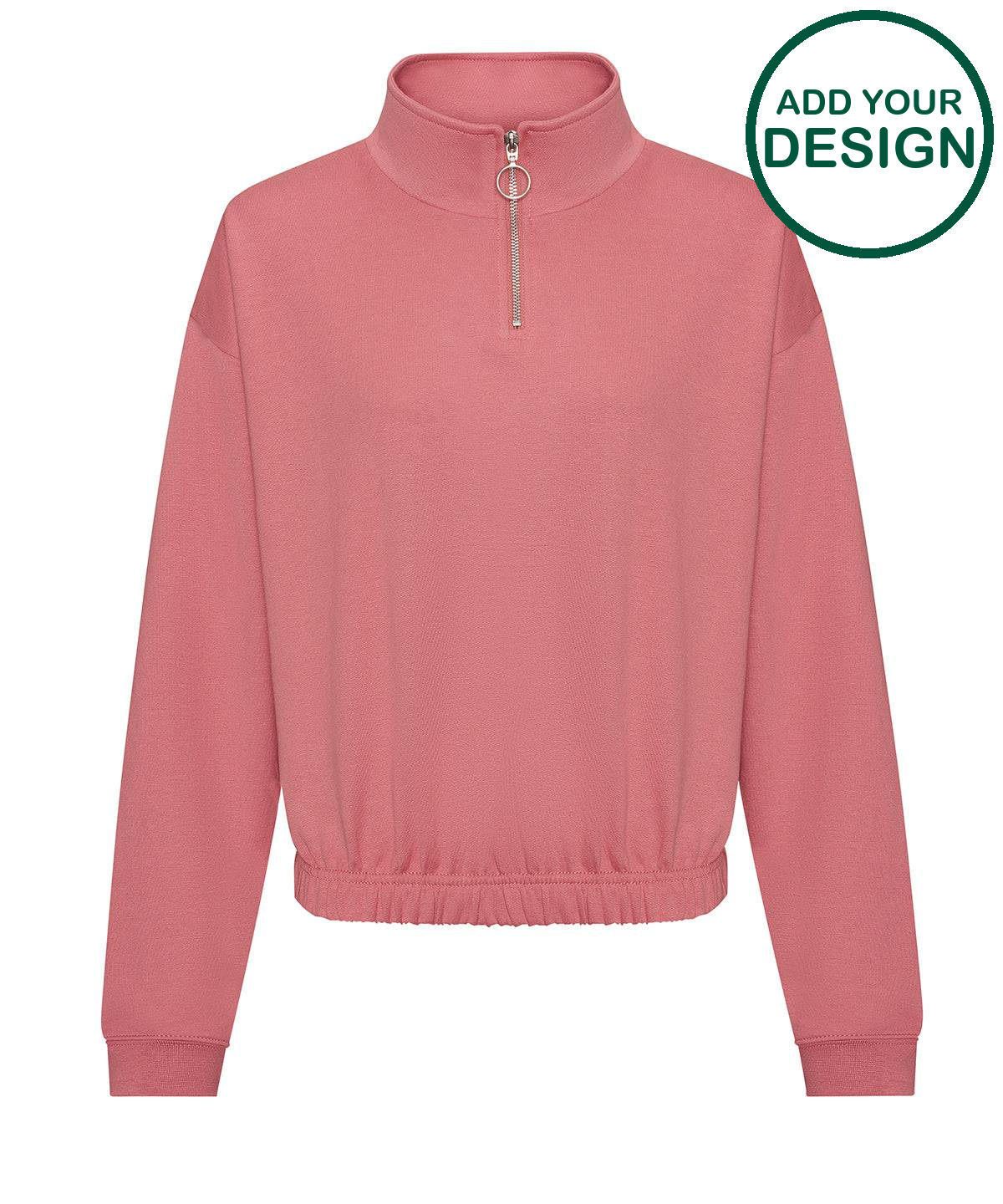 Women's cropped ¼-zip sweat