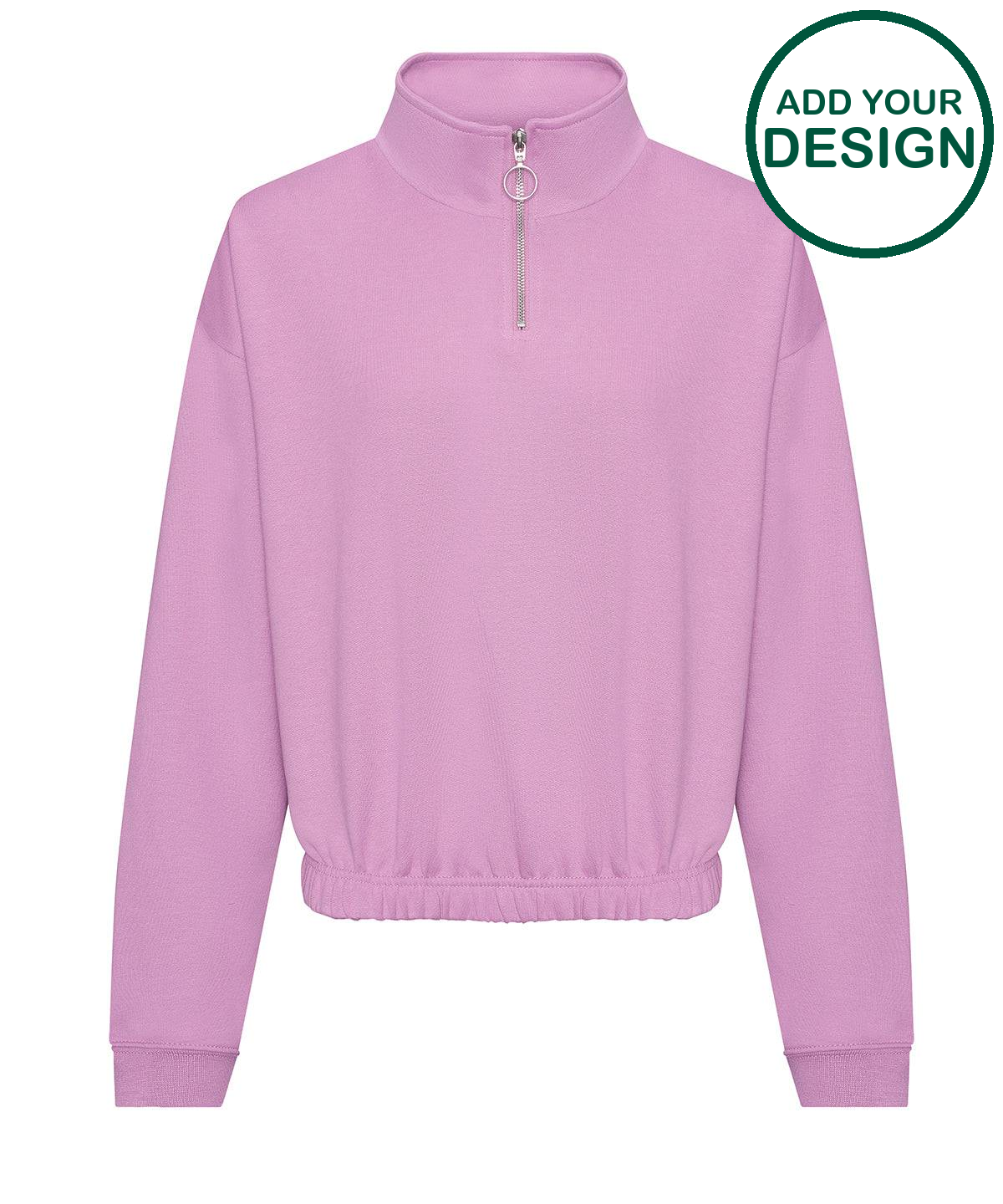 Women's cropped ¼-zip sweat