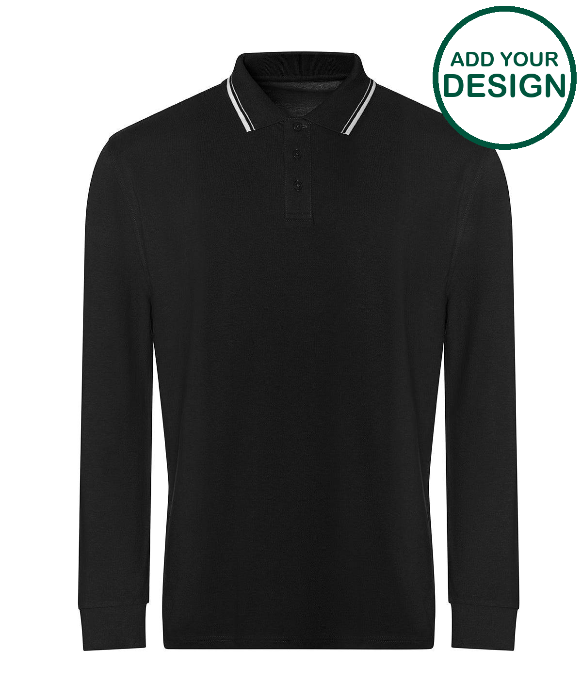 Long sleeve tipped 100 polo
