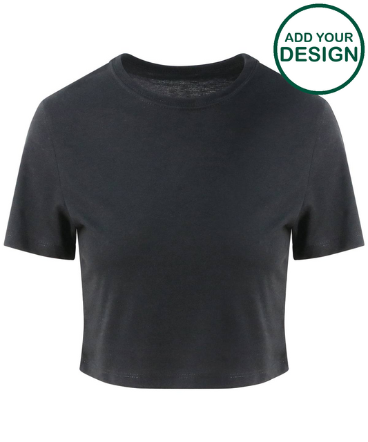 Women's triblend cropped T