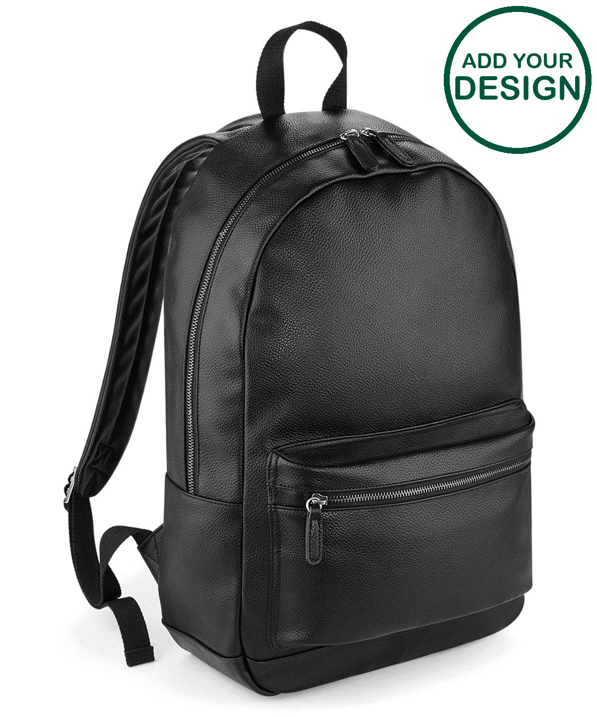Faux leather fashion backpack