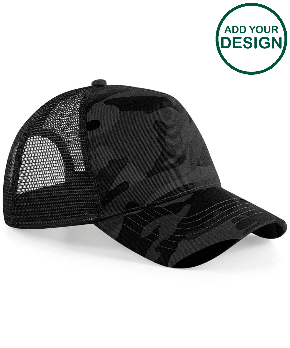 Camo snapback trucker