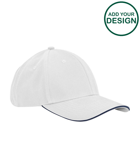 EarthAware® classic organic cotton 6-panel cap – sandwich peak